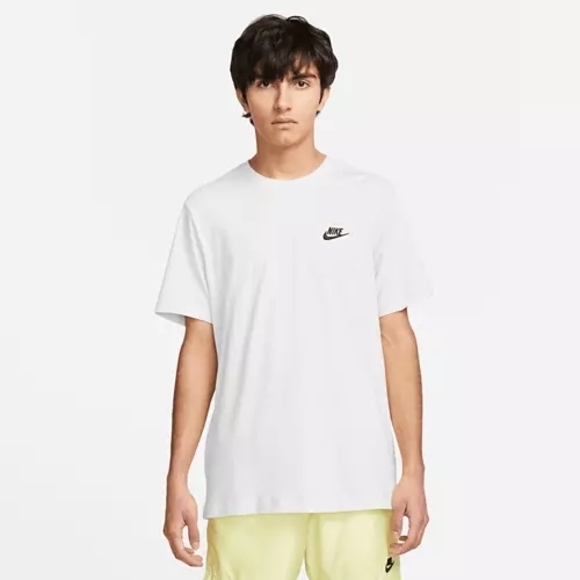 Nike Other - Nike Men's White T-Shirt With Embroidered Logo Size Large
